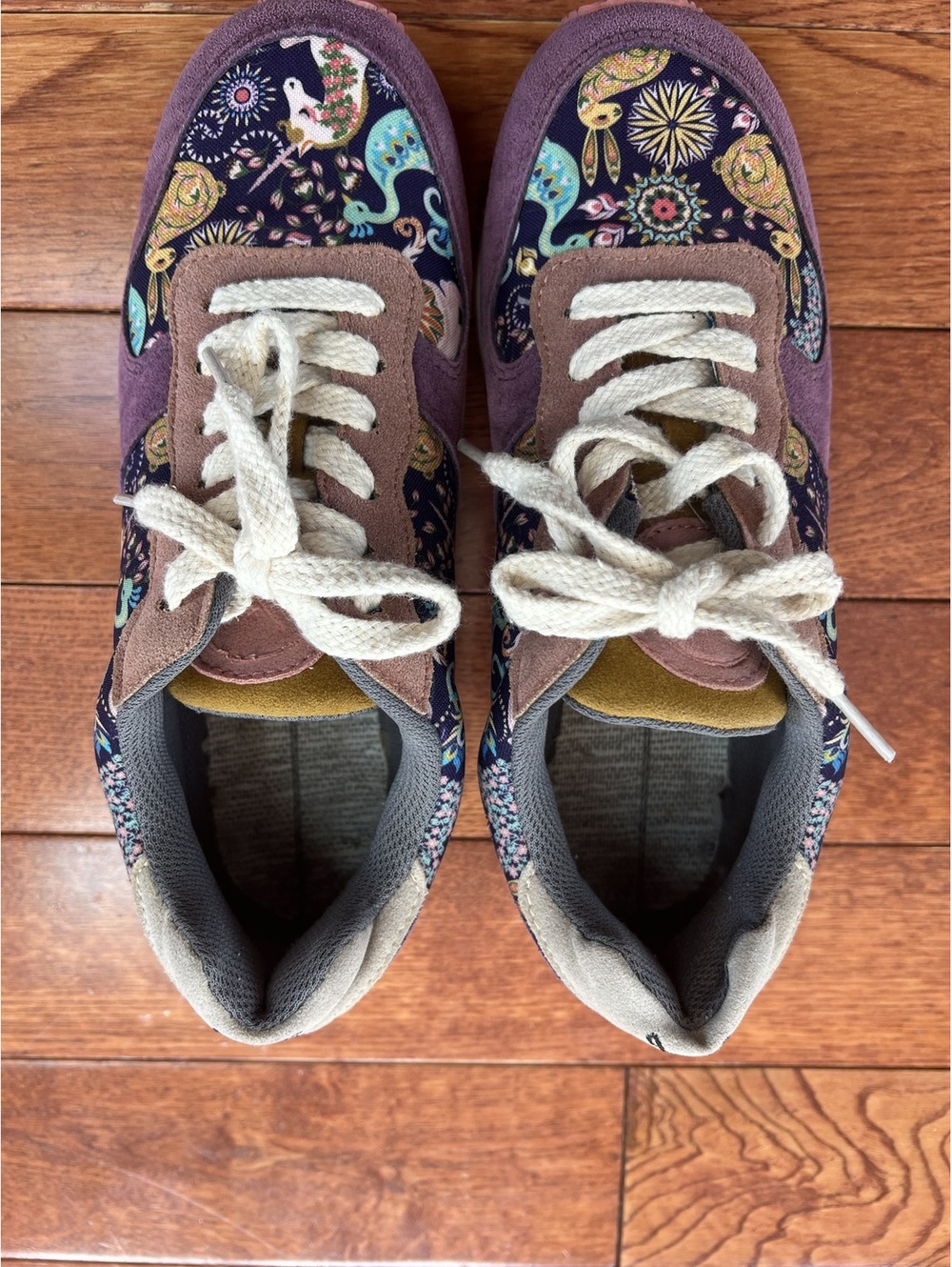 Inkkas Women’s Size 7 EU 38 Mythical Creatures Unicorn Peacock Sneakers Shoes